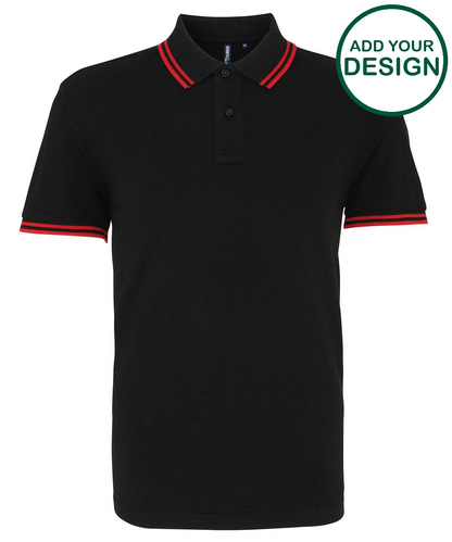 Men's classic fit tipped polo