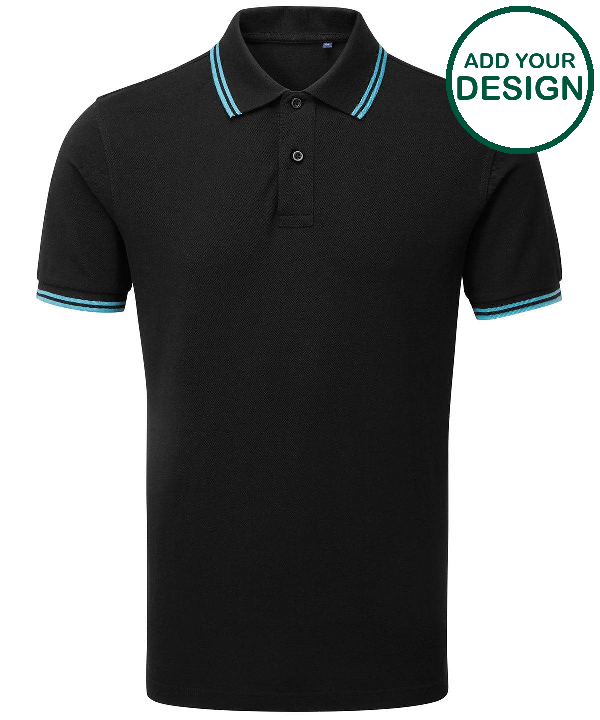 Men's classic fit tipped polo