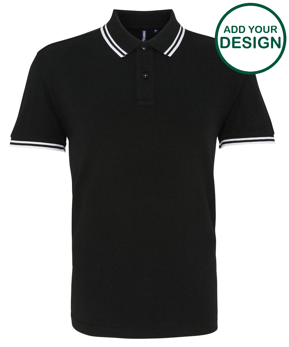 Men's classic fit tipped polo
