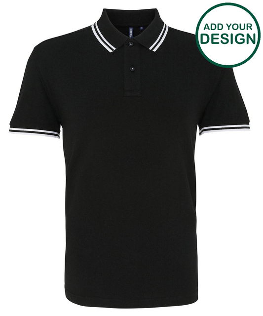 Men's classic fit tipped polo