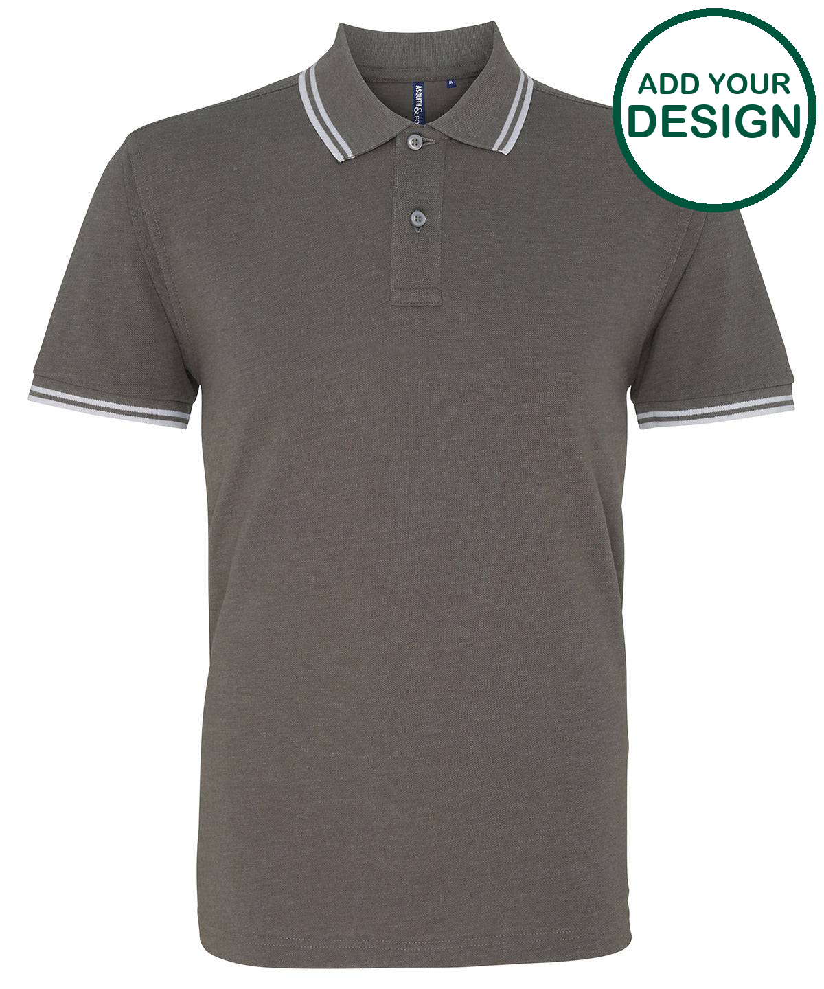Men's classic fit tipped polo
