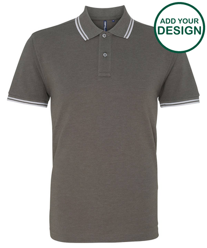 Men's classic fit tipped polo