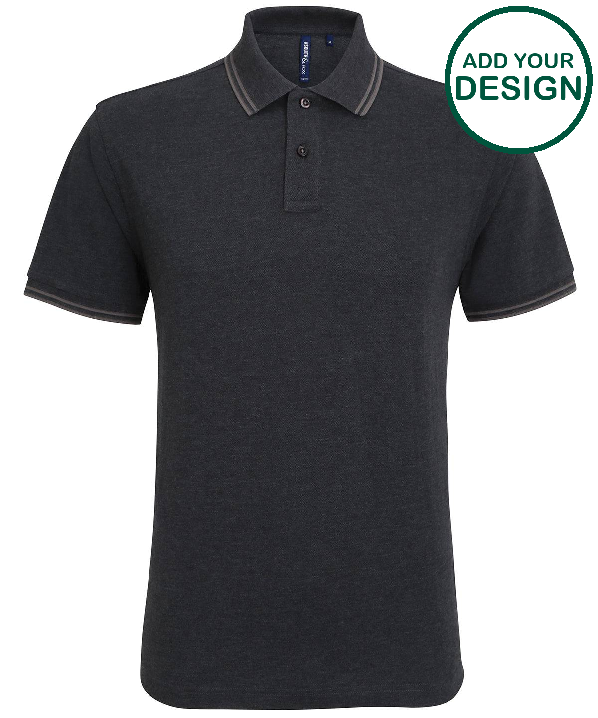 Men's classic fit tipped polo