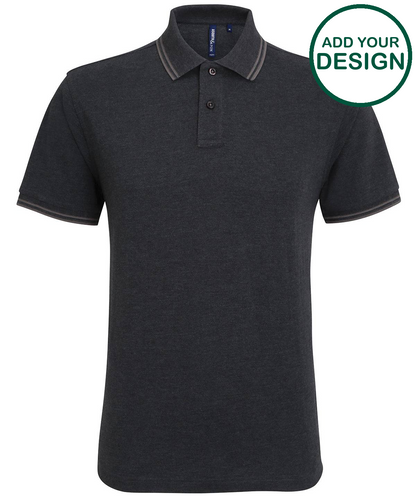Men's classic fit tipped polo