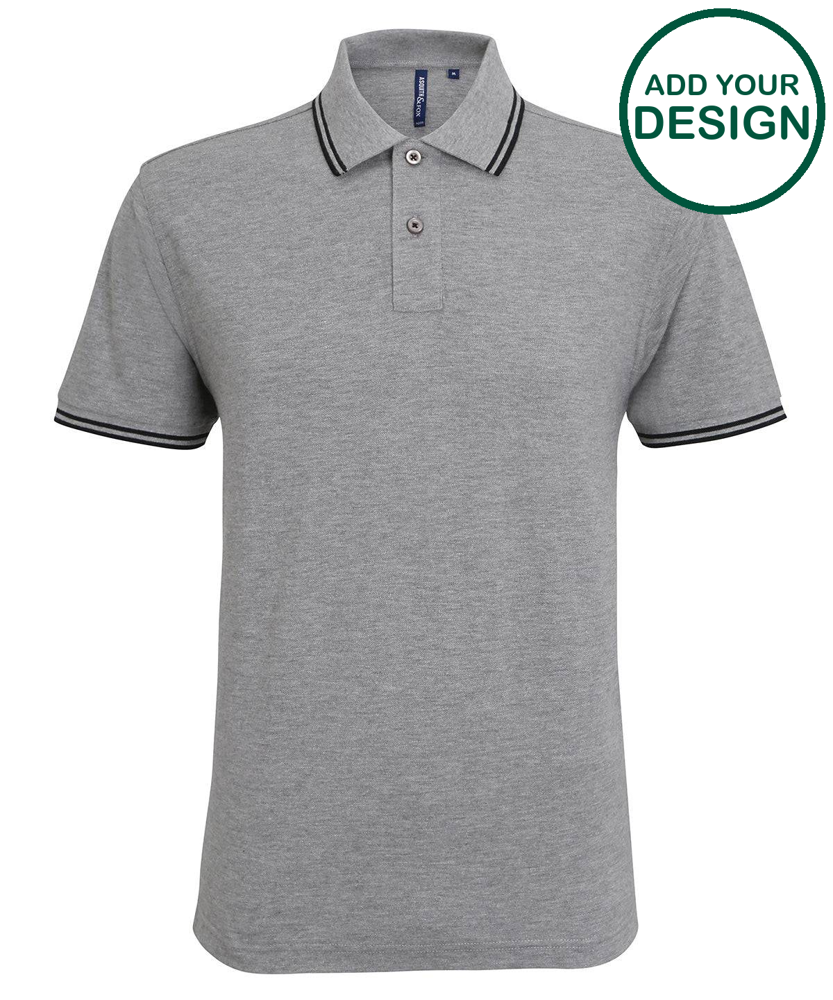 Men's classic fit tipped polo