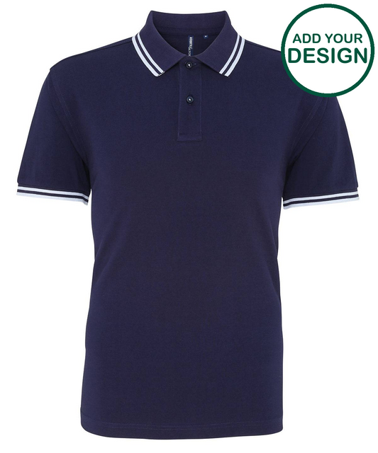 Men's classic fit tipped polo