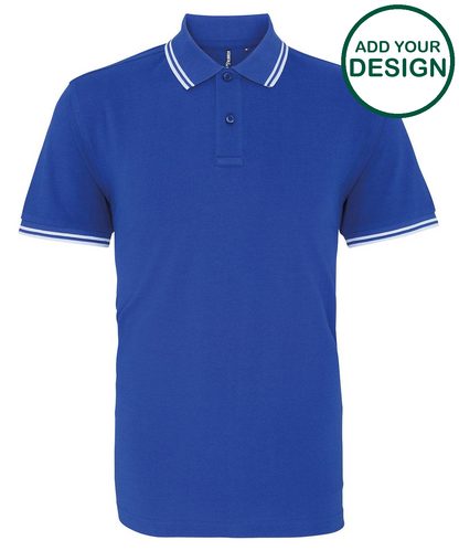 Men's classic fit tipped polo