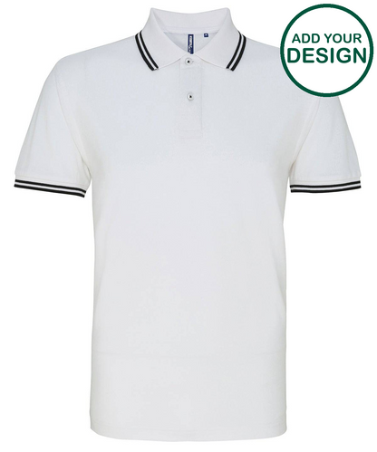Men's classic fit tipped polo