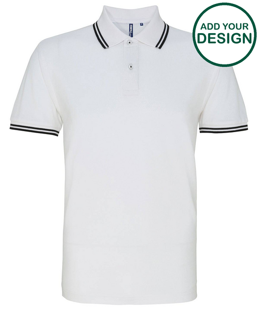 Men's classic fit tipped polo