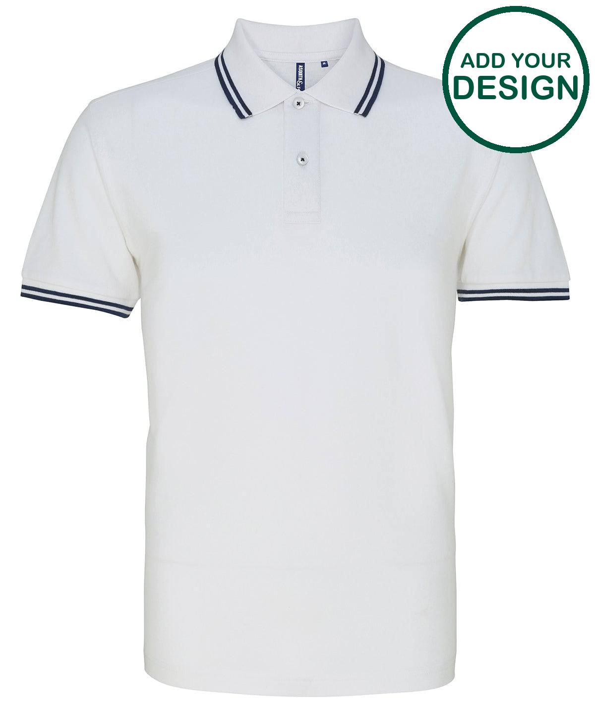 Men's classic fit tipped polo