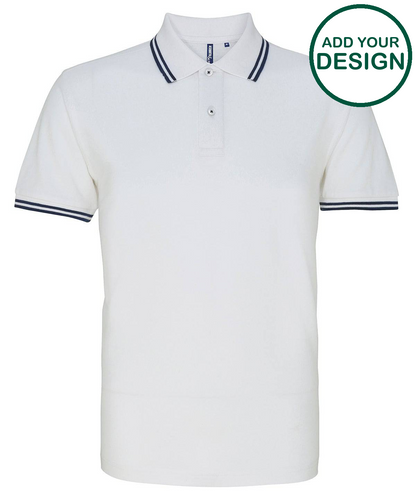 Men's classic fit tipped polo
