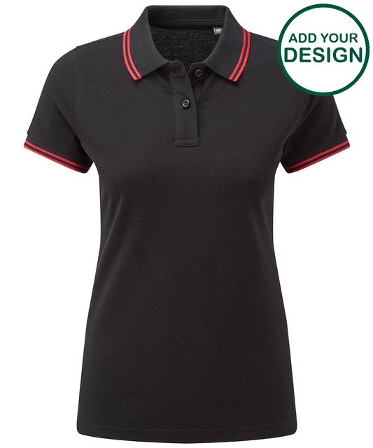 Women's classic fit tipped polo