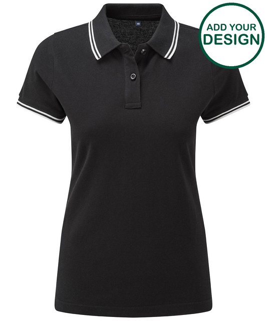 Women's classic fit tipped polo