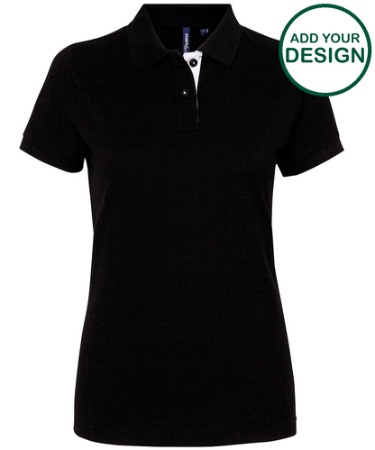 Women's contrast polo