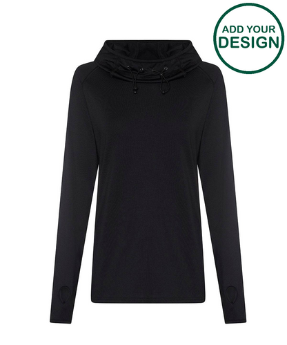 Women's cool cowl neck top