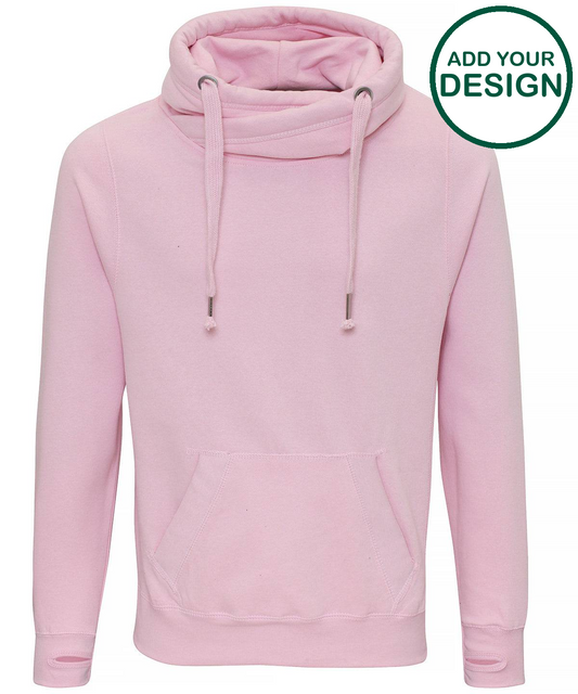 Cross neck hoodie