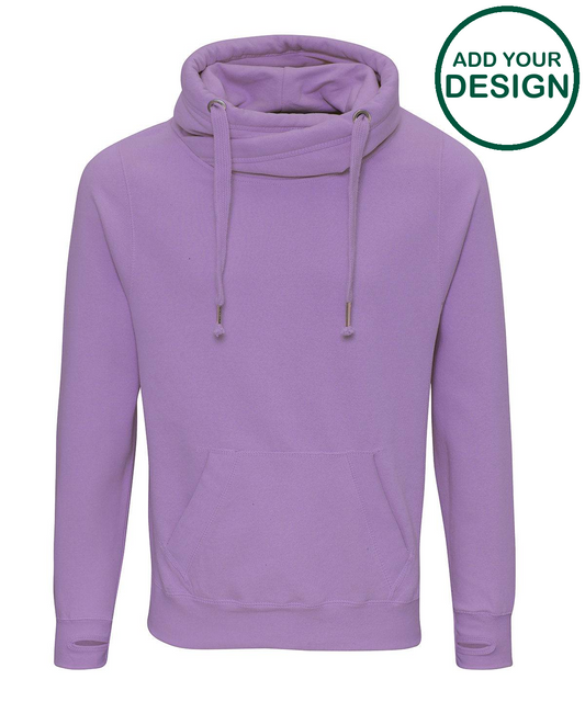 Cross neck hoodie