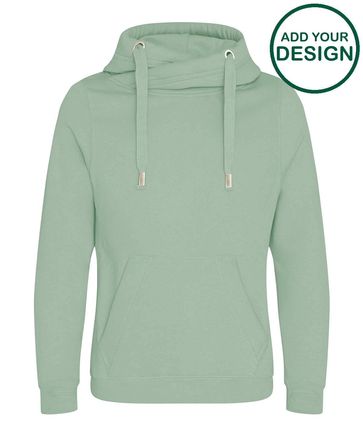 Cross neck hoodie