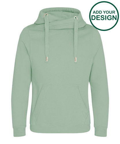 Cross neck hoodie
