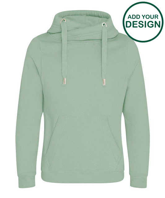 Cross neck hoodie