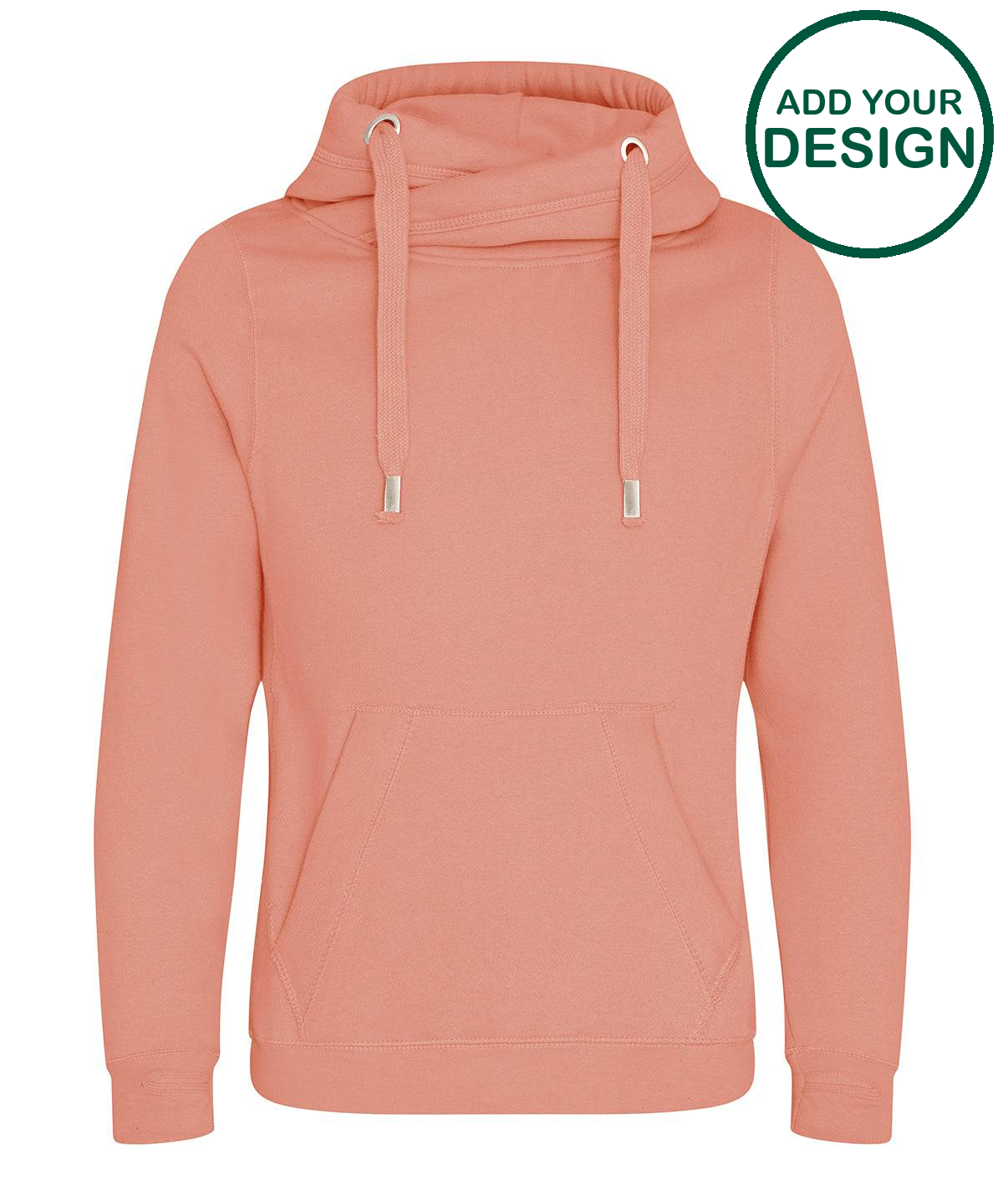 Cross neck hoodie