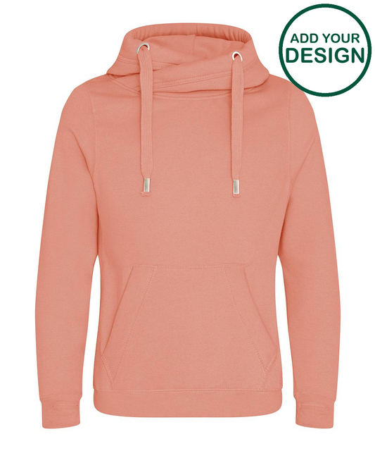 Cross neck hoodie