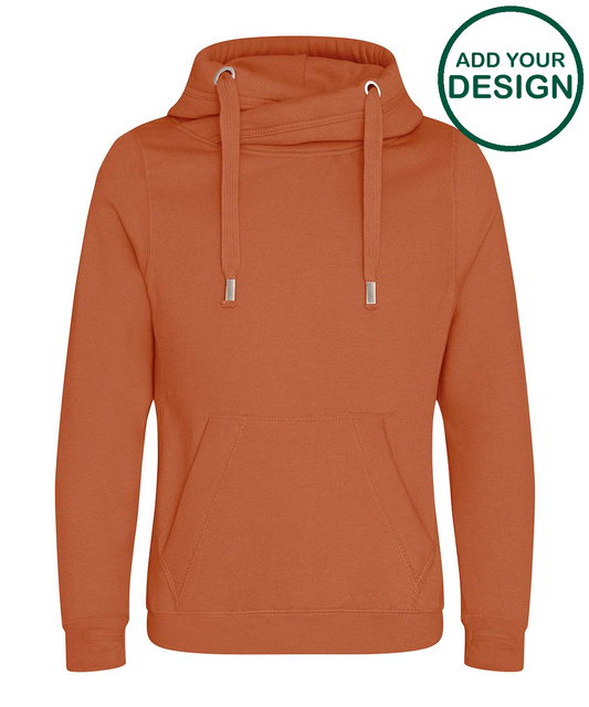 Cross neck hoodie