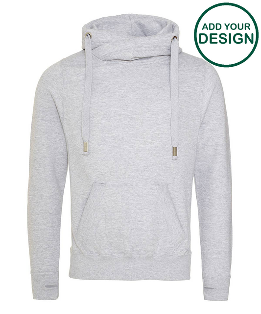 Cross neck hoodie