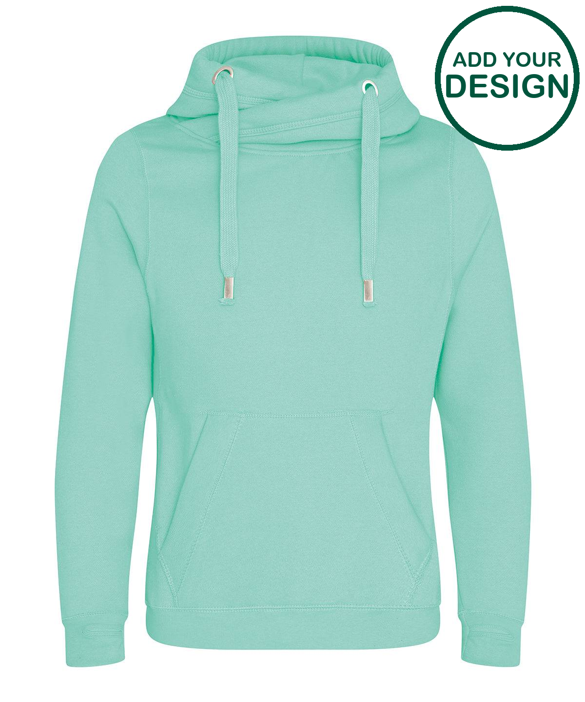 Cross neck hoodie