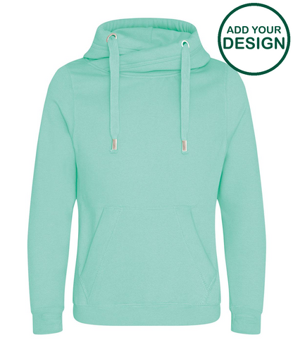 Cross neck hoodie