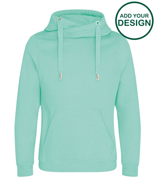 Cross neck hoodie