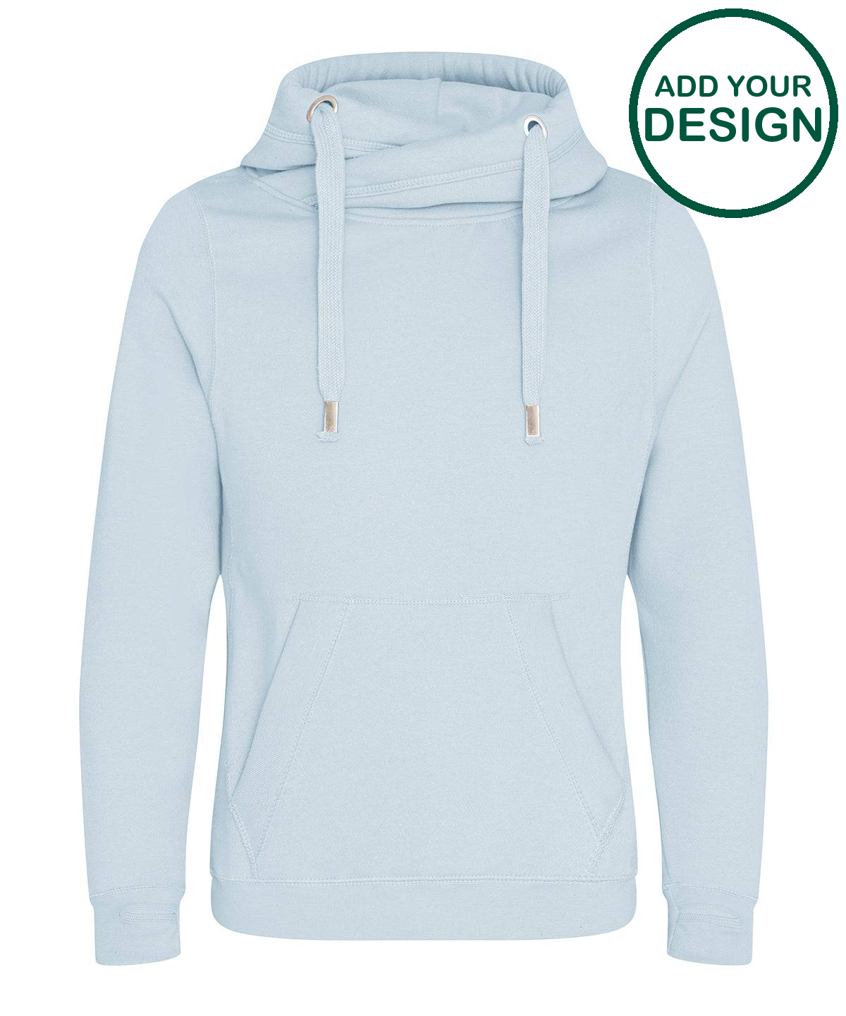 Cross neck hoodie