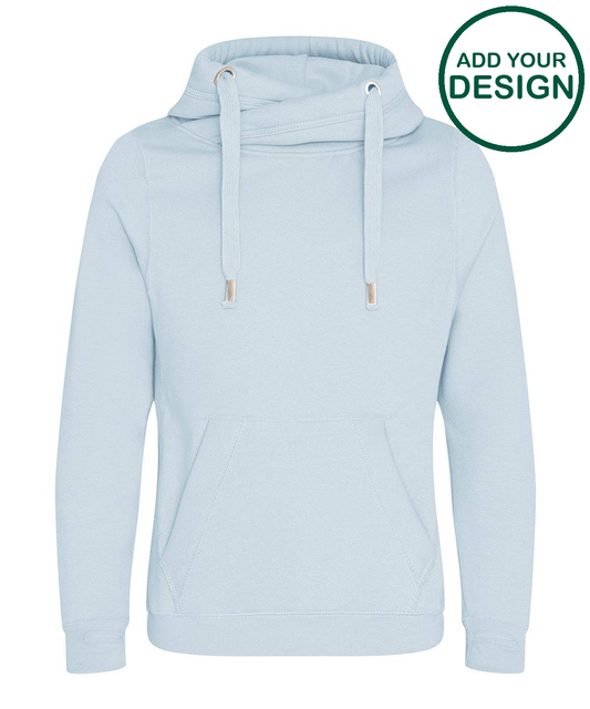 Cross neck hoodie