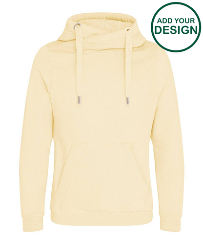 Cross neck hoodie