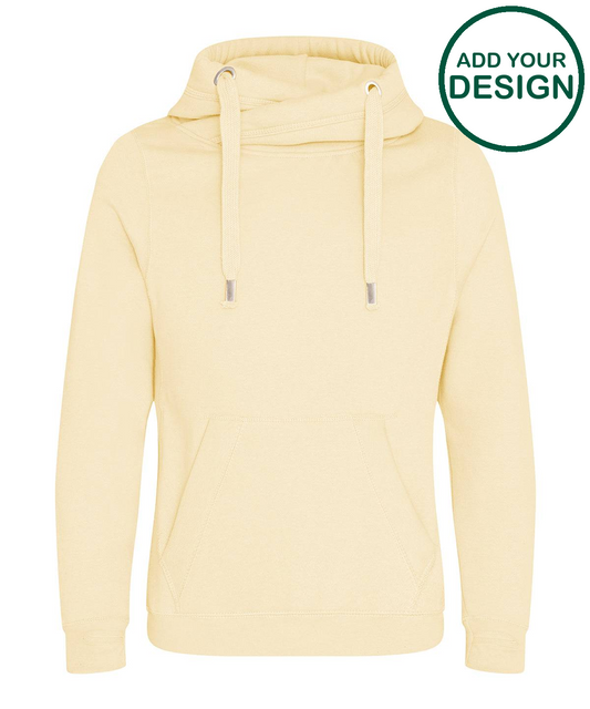 Cross neck hoodie