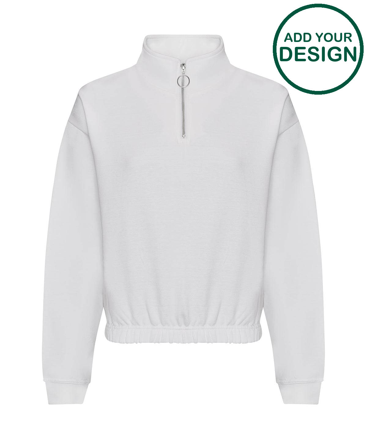 Women's cropped ¼-zip sweat