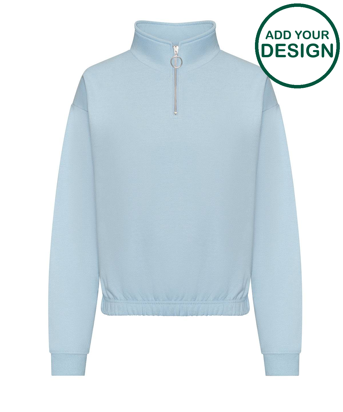 Women's cropped ¼-zip sweat
