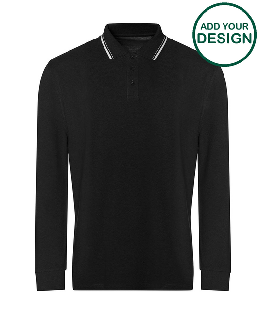 Long sleeve tipped 100 polo