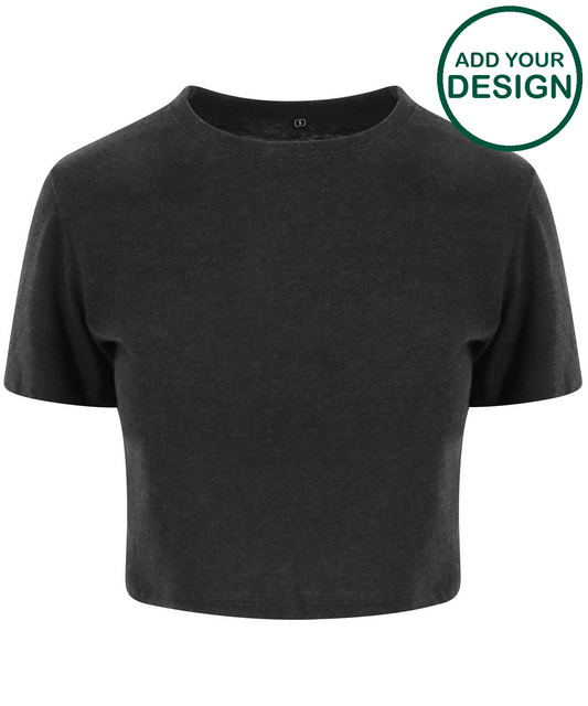 Women's triblend cropped T