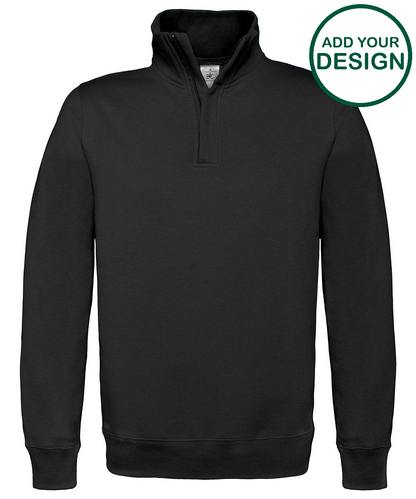B&C ID.004 ¼ zip sweatshirt