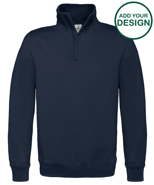 B&C ID.004 ¼ zip sweatshirt