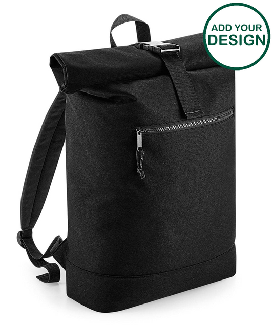 Recycled rolled-top backpack
