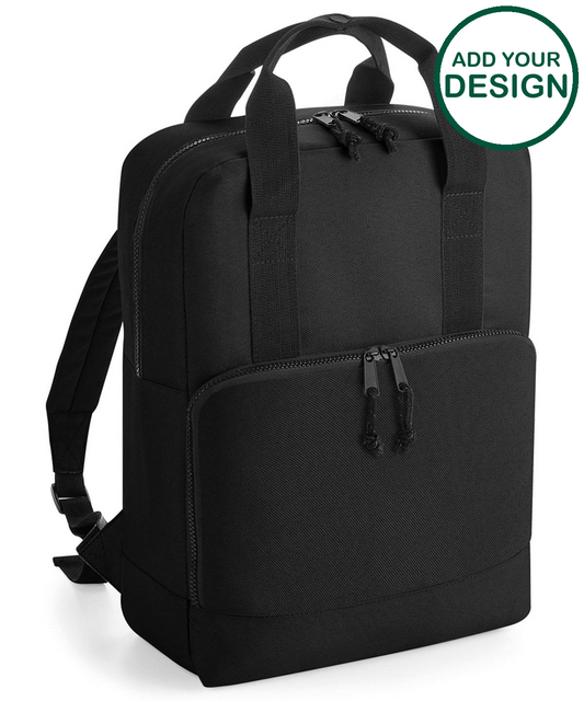 Recycled twin handle cooler backpack