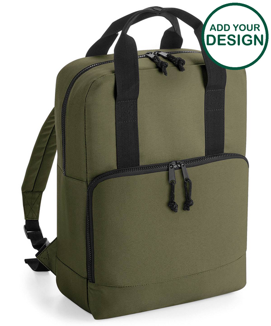 Recycled twin handle cooler backpack