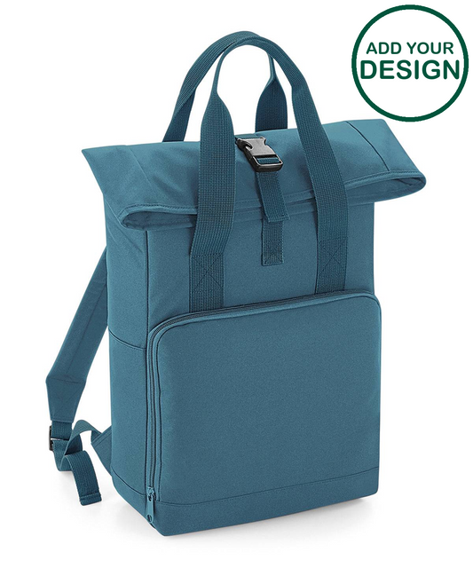 Twin handle roll-top backpack