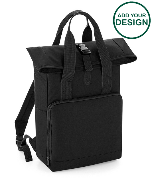 Twin handle roll-top backpack