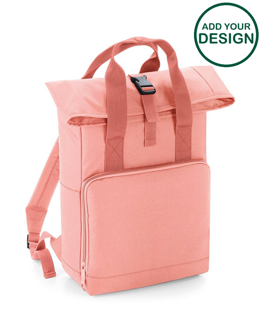 Twin handle roll-top backpack