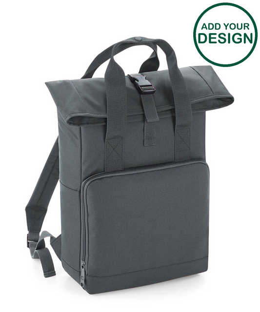 Twin handle roll-top backpack