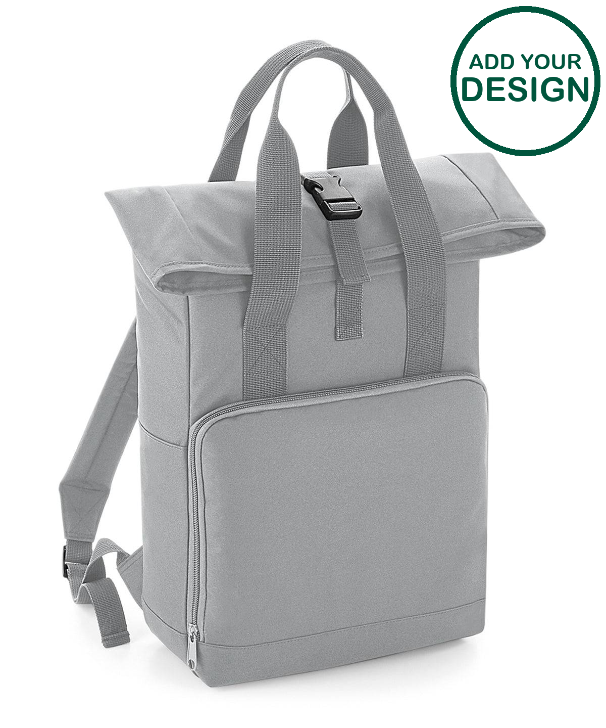 Twin handle roll-top backpack