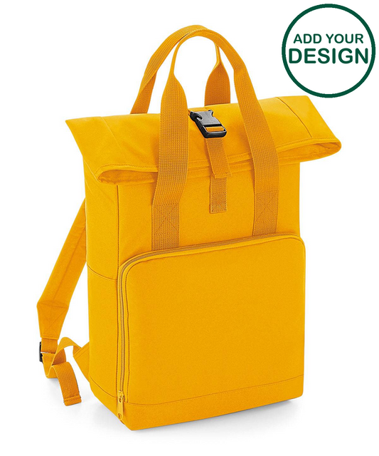 Twin handle roll-top backpack